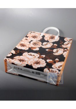 Подарочный пакет 30см*40см(+5)*140мкм, ламинат "Охра"