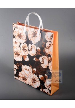 Подарочный пакет 30см*40см(+5)*140мкм, ламинат "Охра"