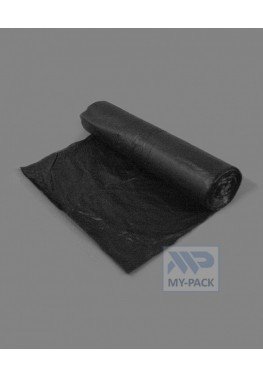Мешки для мусора ПНД 30л. 30х60см, черный (80мкм), ролик 30шт.