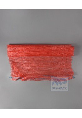 Сетка мешок 50х80см (40кг) с завязками, красная