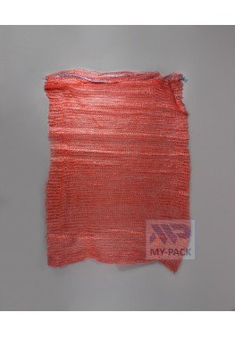 Сетка мешок 50х80см (40кг) с завязками, красная