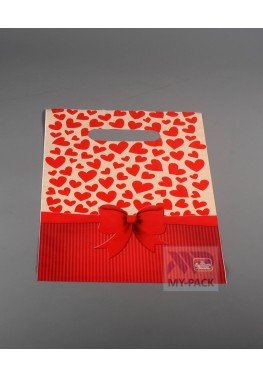 Подарочный пакет 20см*30см(+0)*30мкм, "Валентинка"