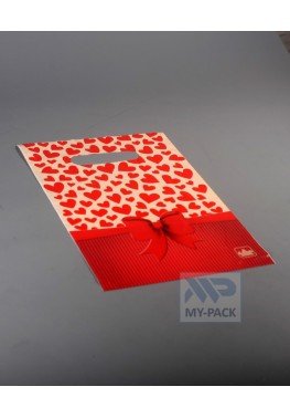 Подарочный пакет 20см*30см(+0)*30мкм, "Валентинка"
