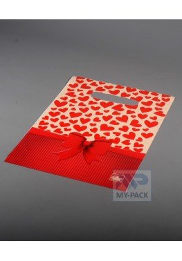 Подарочный пакет 20см*30см(+0)*30мкм, "Валентинка"