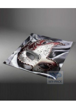 Подарочный пакет 38см*40см(+3)*60мкм, глянец, ПВД "Маска"