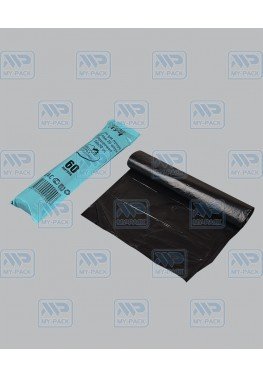 Мешки для мусора ПНД 60л. 60х70см, черный (12мкм), ролик 20шт.