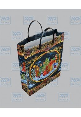 Подарочный пакет 30см*40см*140мкм, ламинат "Русская сказка"