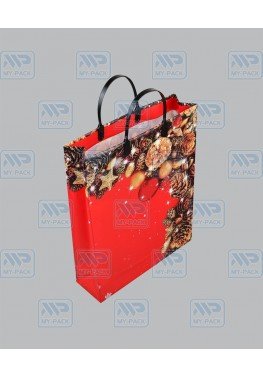 Подарочный пакет 30см*40см*140мкм, ламинат "Шишки"