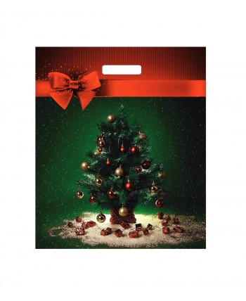 Новогодний пакет 38см*45см*60мкм, "Маленький праздник"