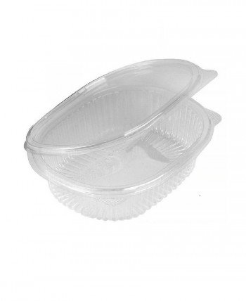 Контейнер пищевой 159х130х40мм, 350мл, прозрачный (овальный)