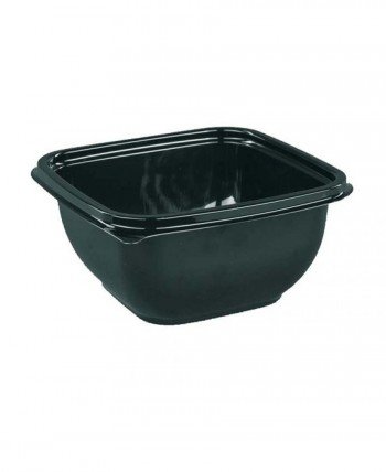 Контейнер пищевой 126х126х60мм, 500мл, черный (квадратный)