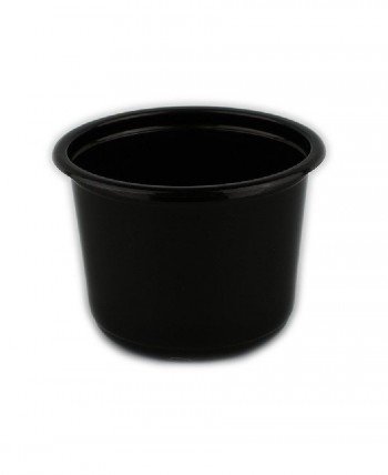 Контейнер пищевой d-115мм (h-82,6мм), 500мл, черный (круглый)