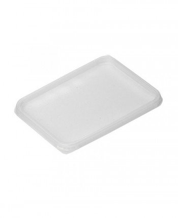 Крышка прямоугольная 179x132х8мм, полупрозрачная для контейнера пищевого