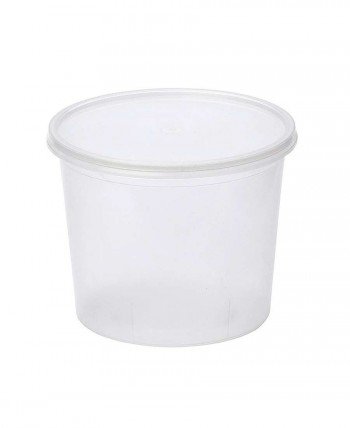 Контейнер (банка) для пресервов и меда 500мл d=112мм, h=79мм, полупрозрачный