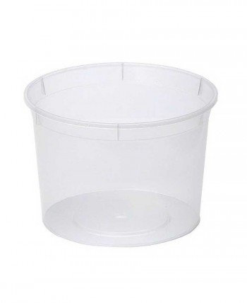 Контейнер (банка) для пресервов и меда 500мл d=112мм, h=75мм, полупрозрачный