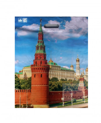 Подарочный пакет 39см*48см(+3)*60мкм, ламинат "Москва"