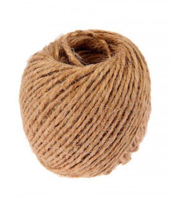 Шпагат джутовый  (кручёный) 1,25 кТекс, 50м. (коричневый)